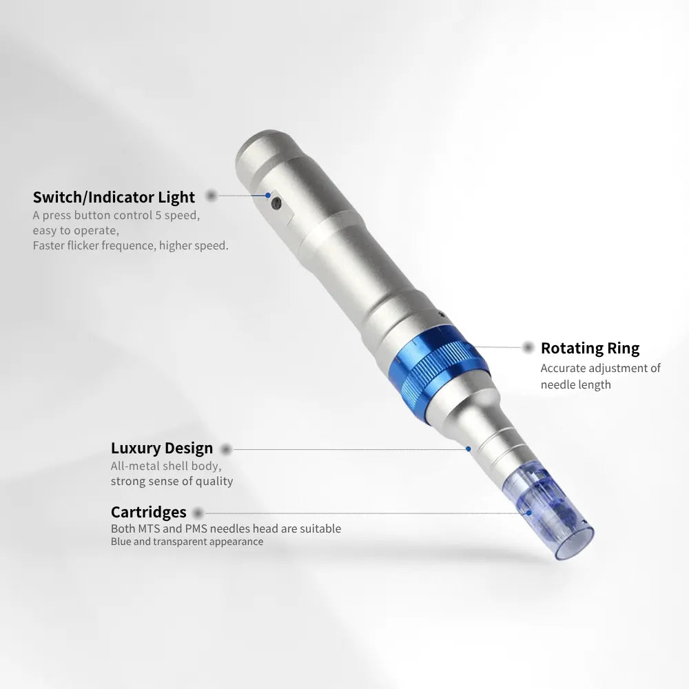 Dr. Pen A6 Wireless Microneedling Pen – 5 Speeds, 0–2.5mm