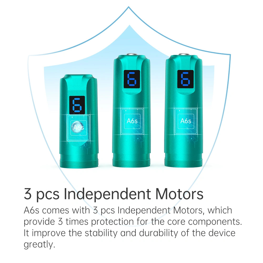 Dr. Pen A6S Wireless Microneedling Pen – 6 Speeds, 0–2.5mm